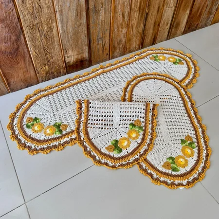 JOGO PASS. TELINHA BORDADO