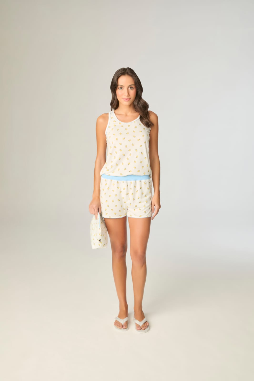 Pijama regata malha confort