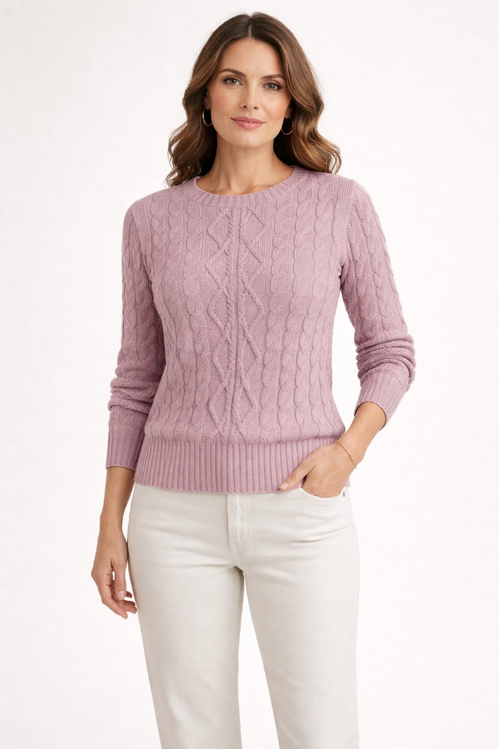 Blusa lã trança