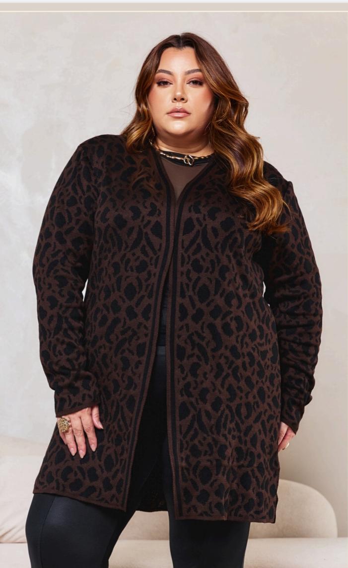 Casaco Animal Print Onça