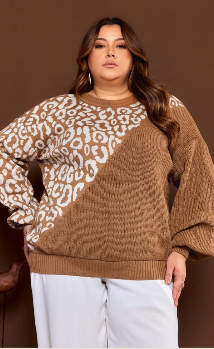 Blusa Fang /Onça