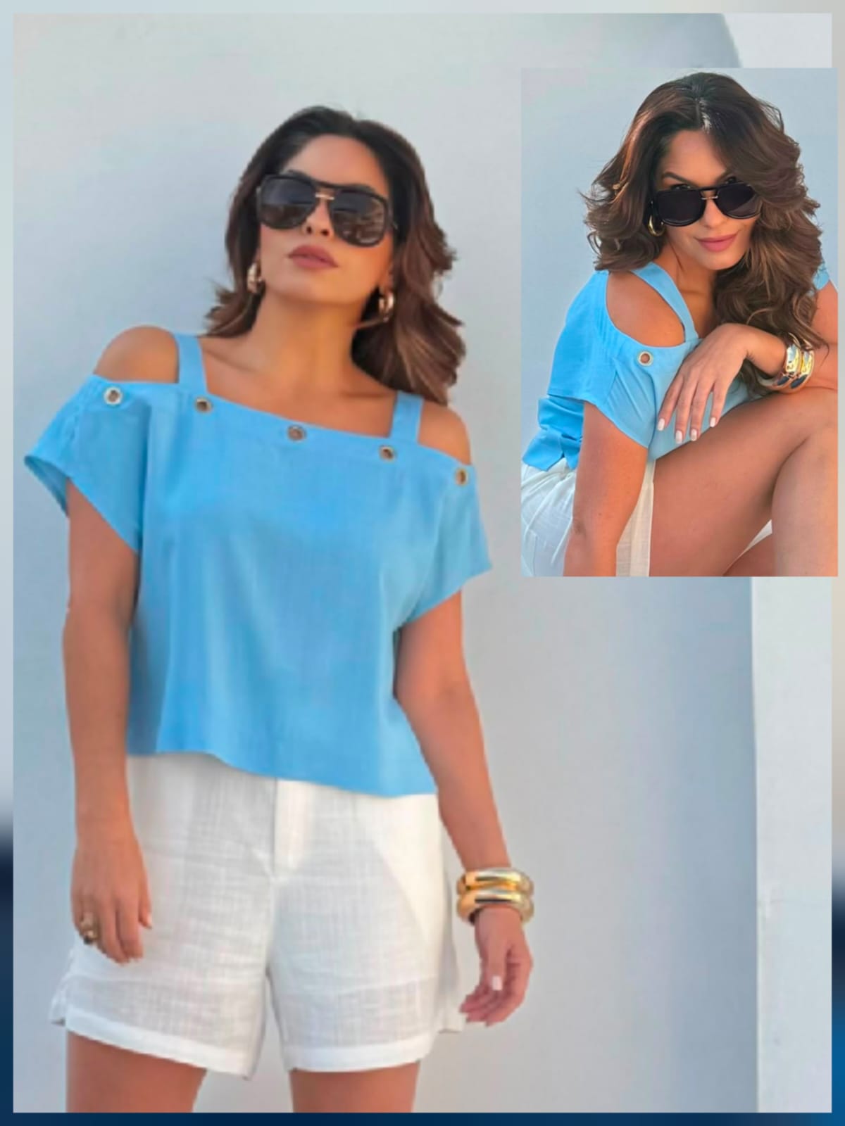 Blusa viscolinho