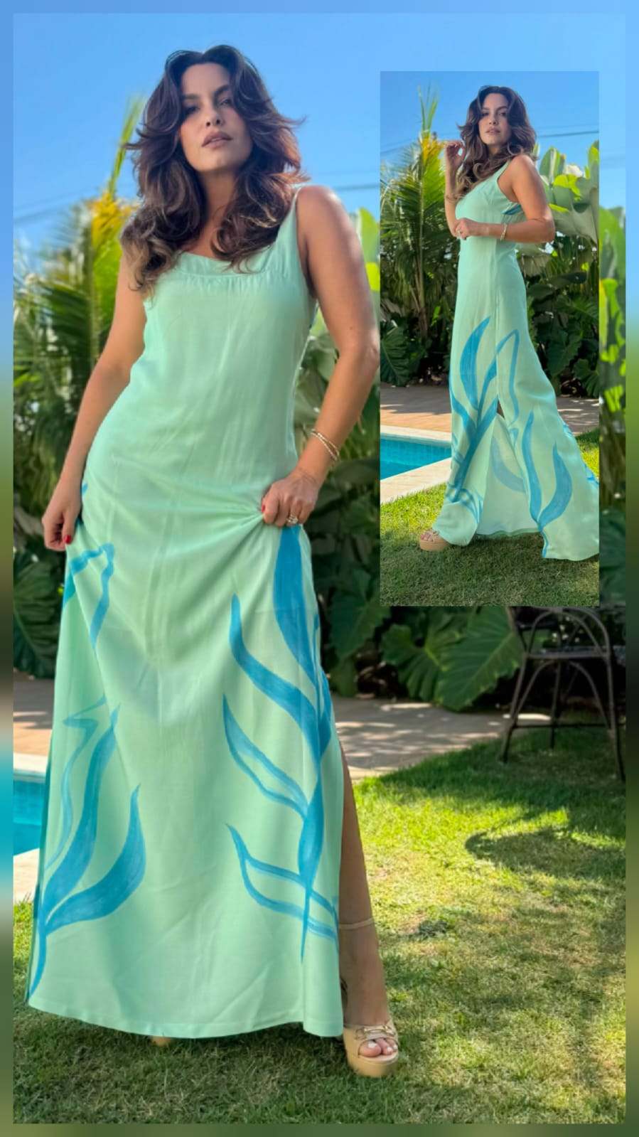 Vestido viscose