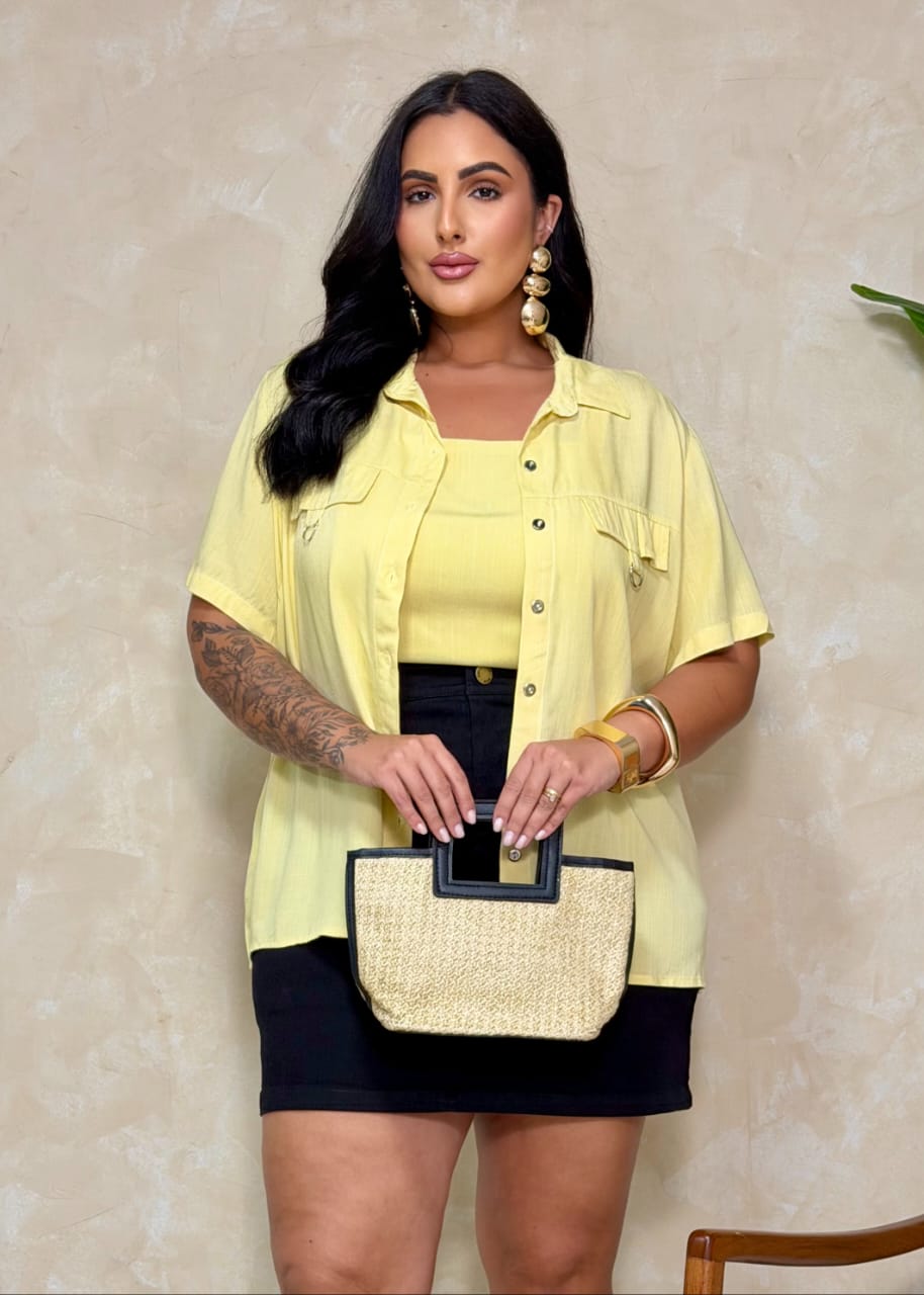 Conjunto de camisa + cropped