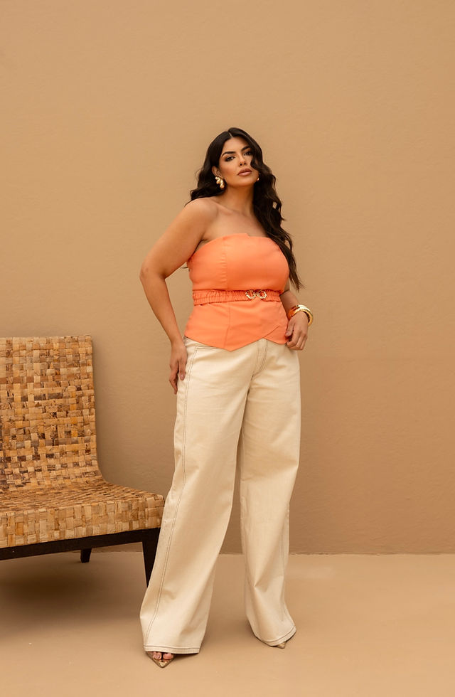 BLUSA TOMARA QUE CAIA COM CINTO